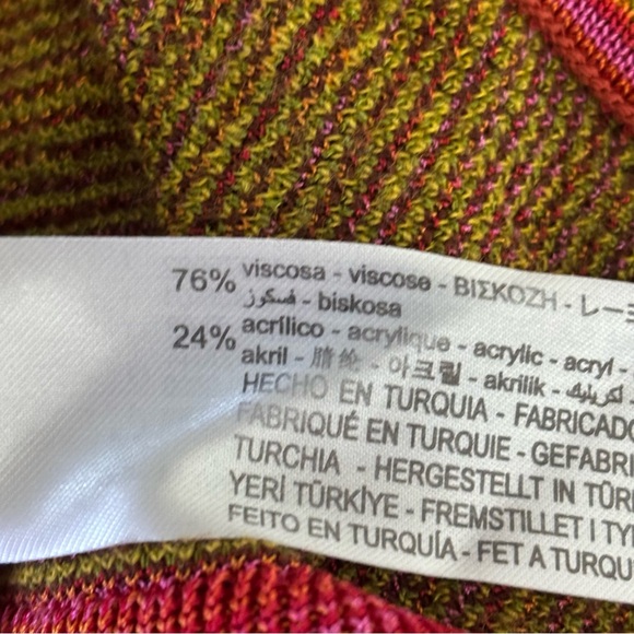 Zara pink 60s mod cactus cardigan jacquard knit button up sweater funky design - Picture 7 of 10